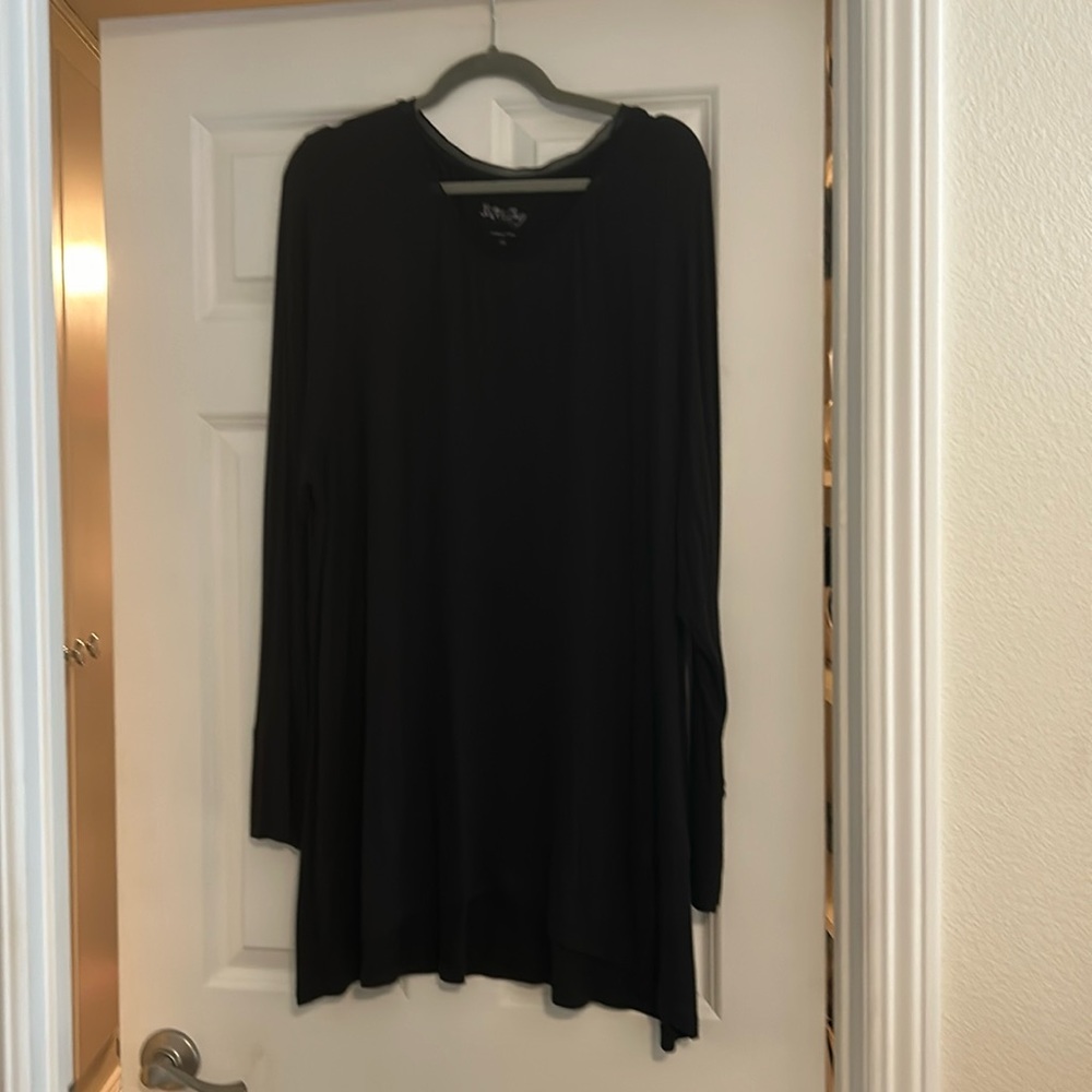 Soft and Cozy long sleeve tee with sheer neck detail.  Never worn